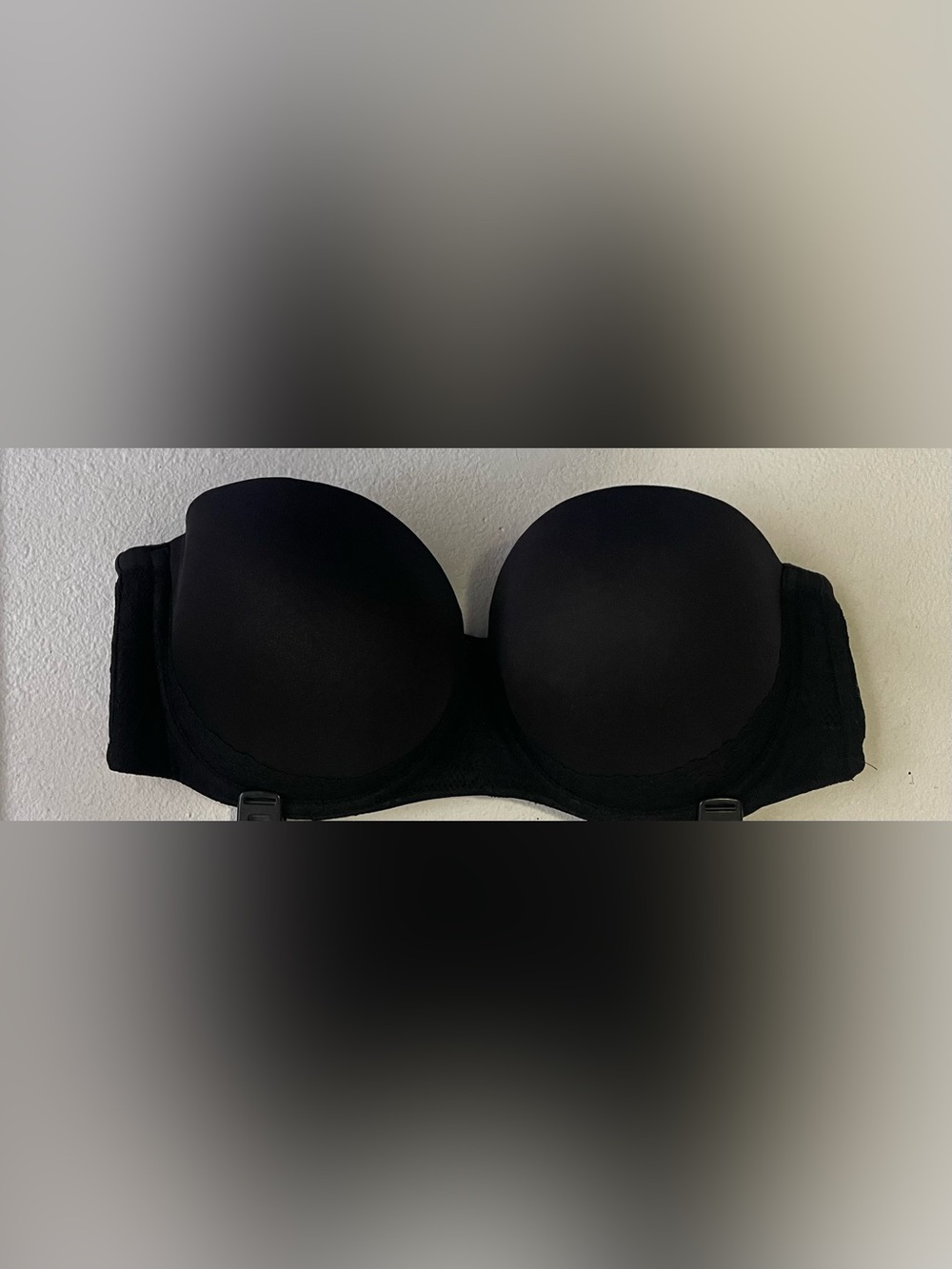 Everyday Black Lace Push-Up Bra - Supportive Contour Cups